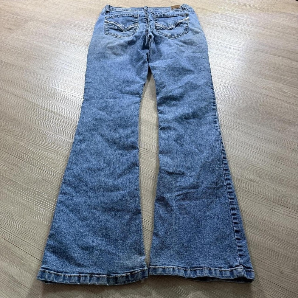 28x32 Blue Bootcut Flared Jeans Y2K Indie 2000s - Picture 5 of 6